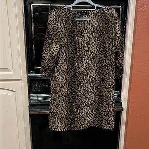 Zara Woman Animal Print Dress